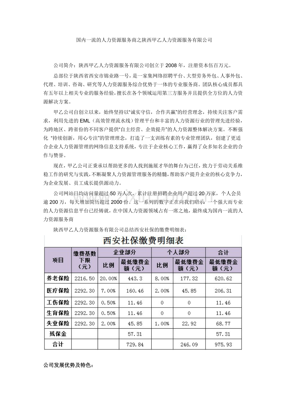 国内一流的人力资源服务商之陕西甲乙人力资源服务有限公司.doc_第1页