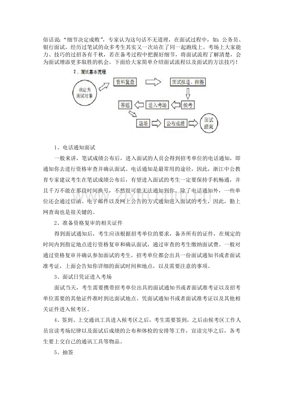 2014年潮州农村信用社面试流程和方法技巧.doc_第1页