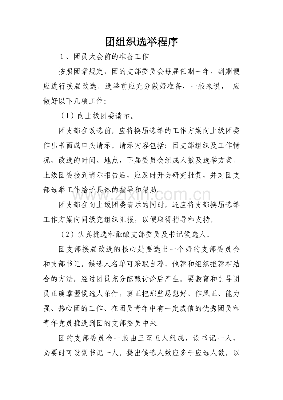 团组织选举程序.doc_第1页
