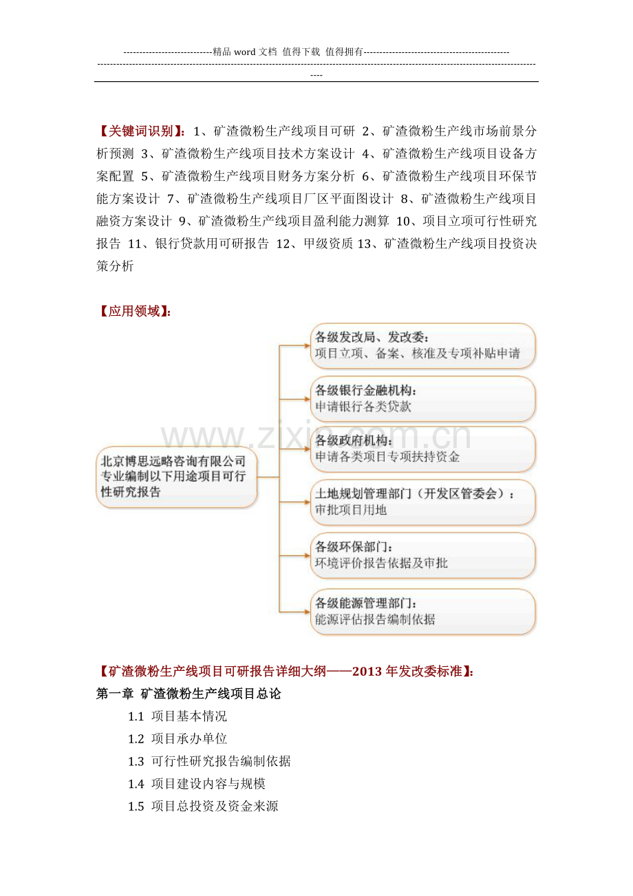 矿渣微粉生产线项目可行性研究报告方案(可用于发改委立项及银行贷款-2013详细案例范文).docx_第2页