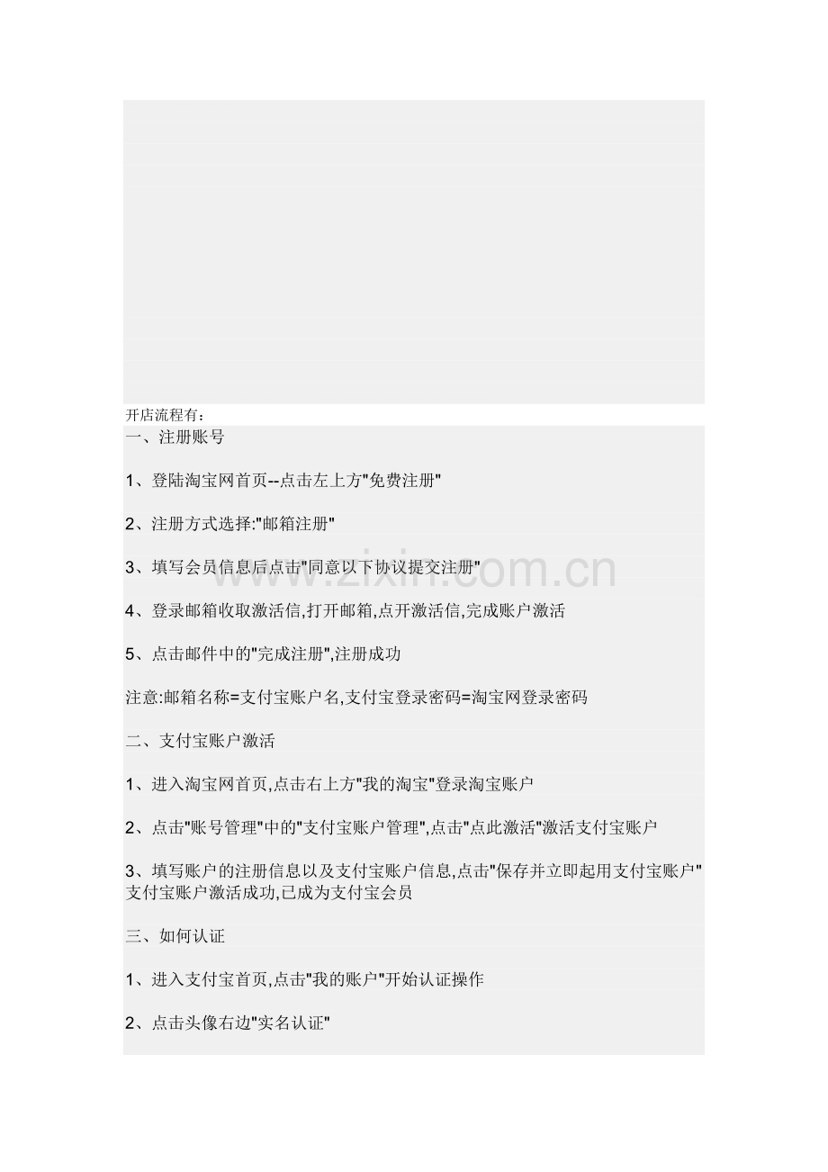 淘宝网店开店流程.doc_第1页