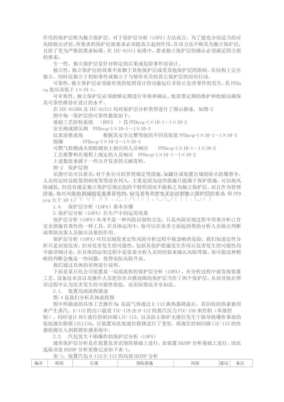 保护层分析LOPA在炼化生产中的运用.doc_第2页