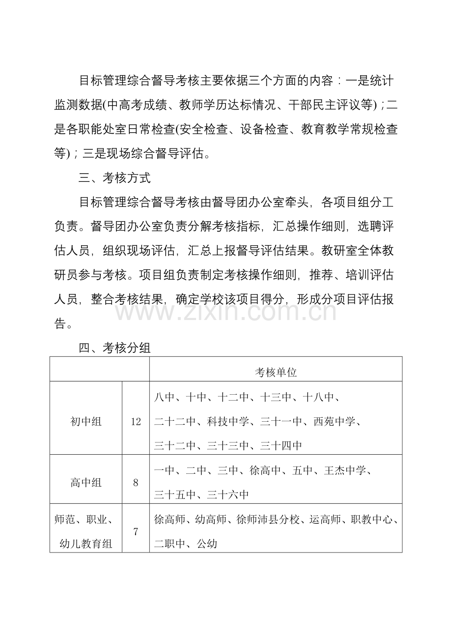 2006-2007年度局直属学校目标管理综合督导考核方案.doc_第2页