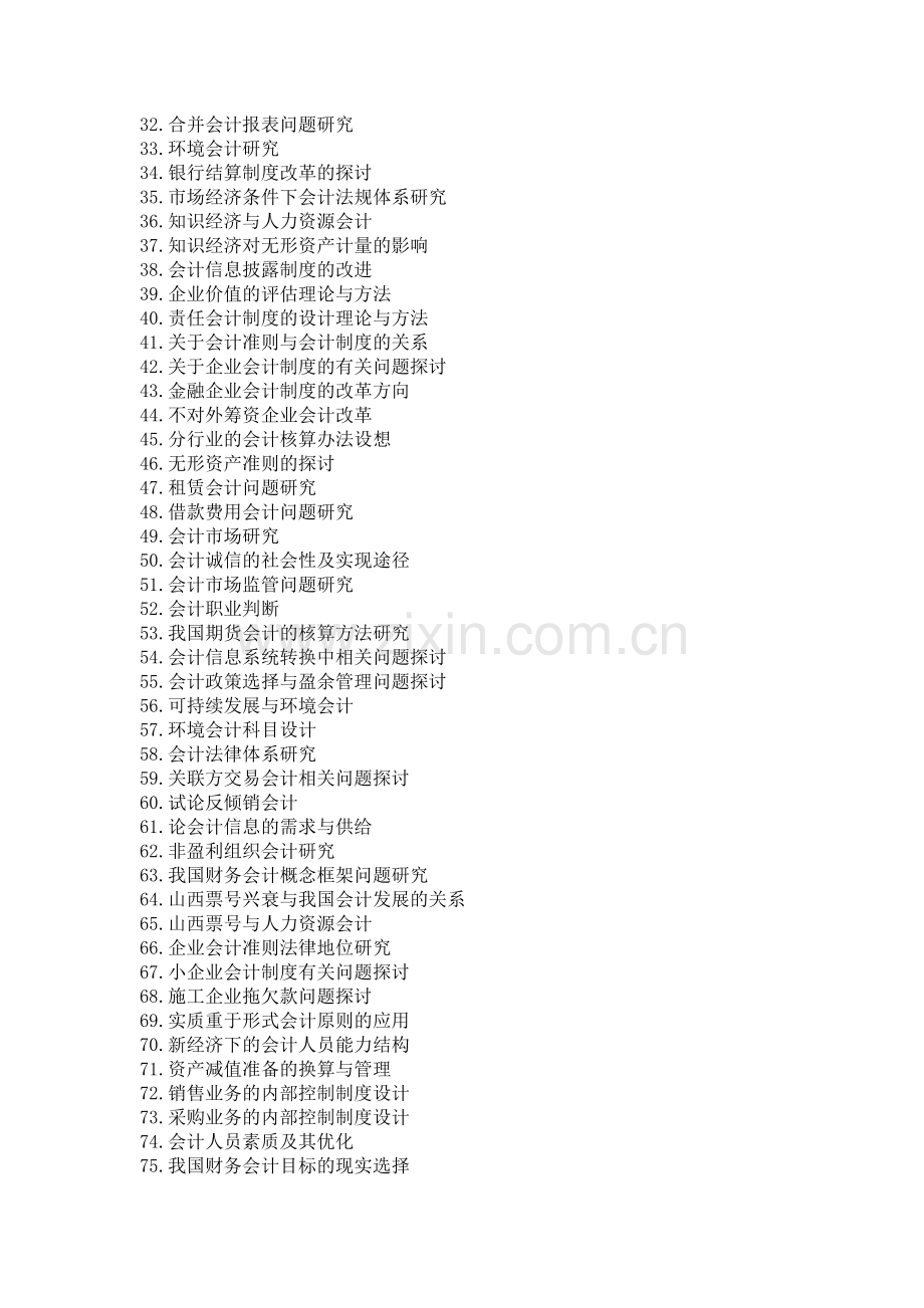 财大会计专业毕业论文参考题目.doc_第2页