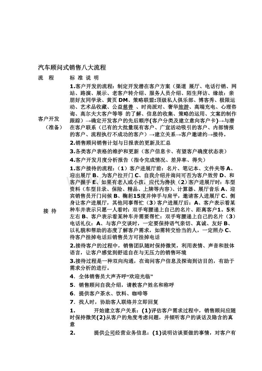 汽车顾问式销售八大流程[1].doc_第1页