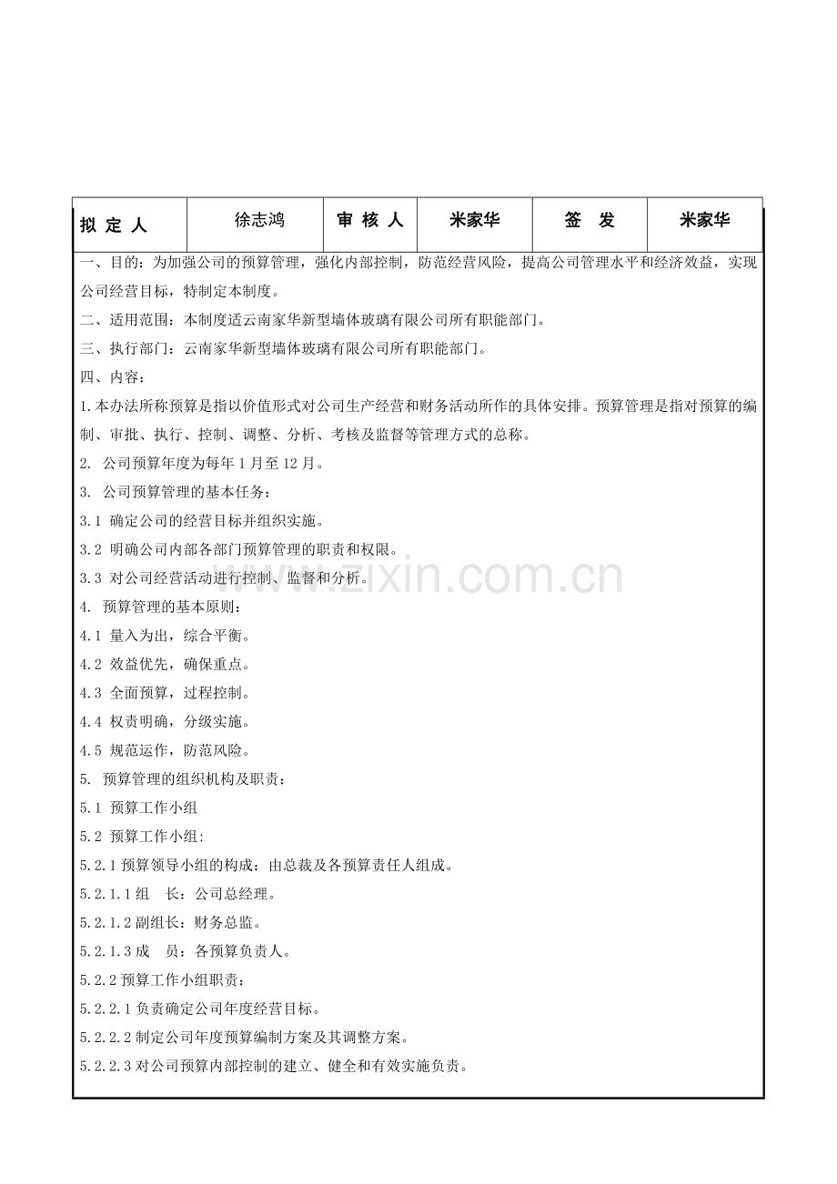 2012年全面预算制度.doc_第1页