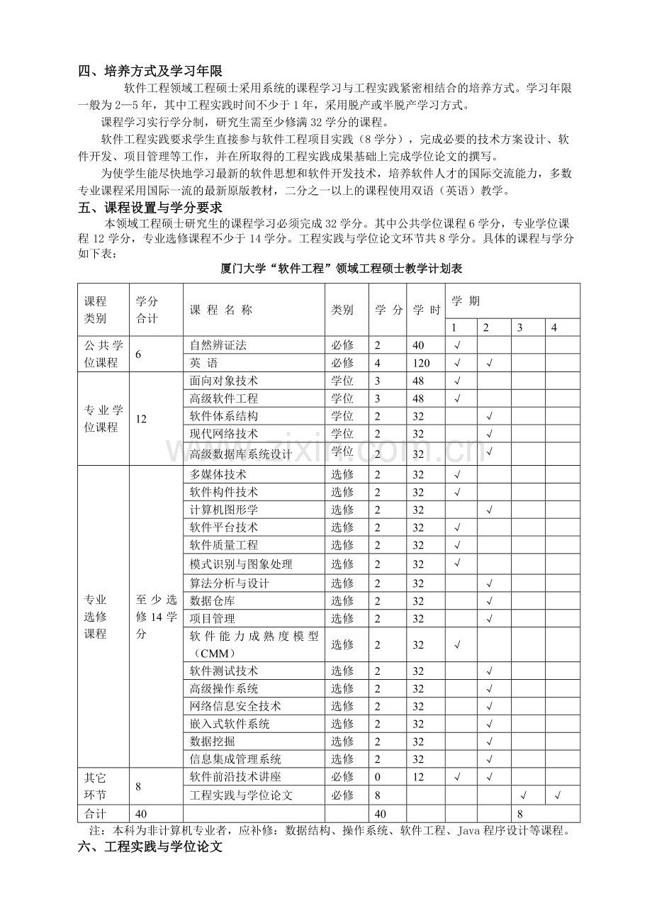 厦门大学“软件工程”领域专业.doc_第2页