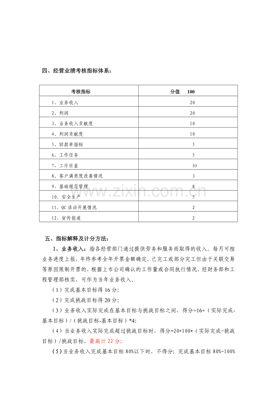安徽中天通信工程公司业绩考核办法.doc_第2页