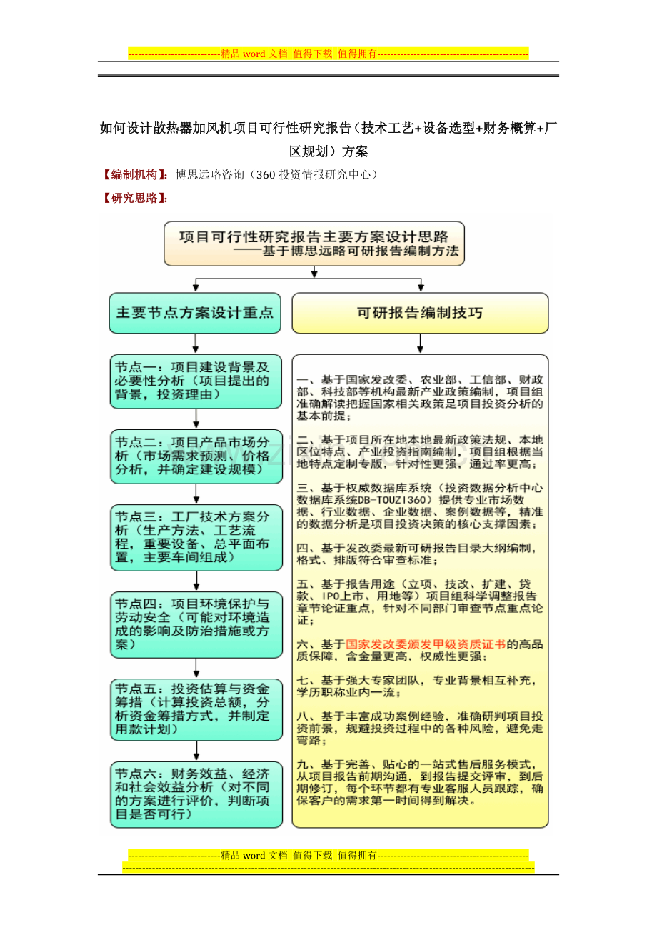 如何设计散热器加风机项目可行性研究报告(技术工艺-设备选型-财务概算-厂区规划)方案.docx_第1页