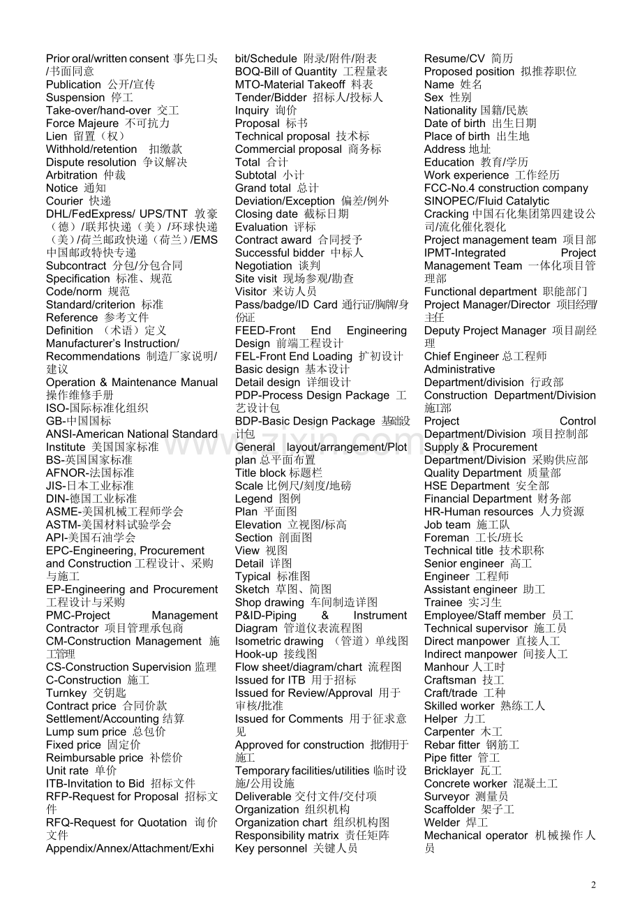 施工现场英语.doc_第2页