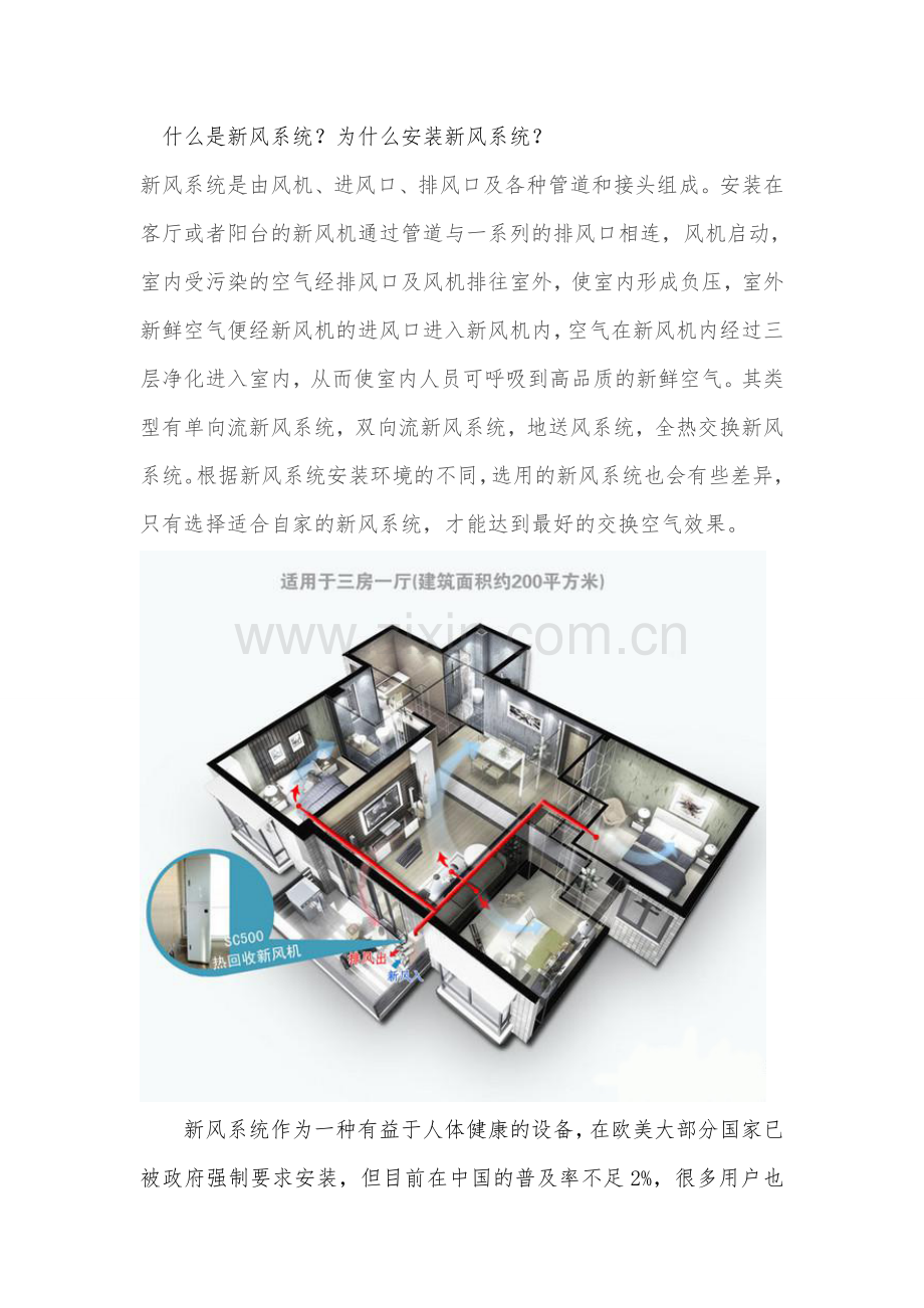 什么是新风系统为什么要安装新风系统？.doc_第1页