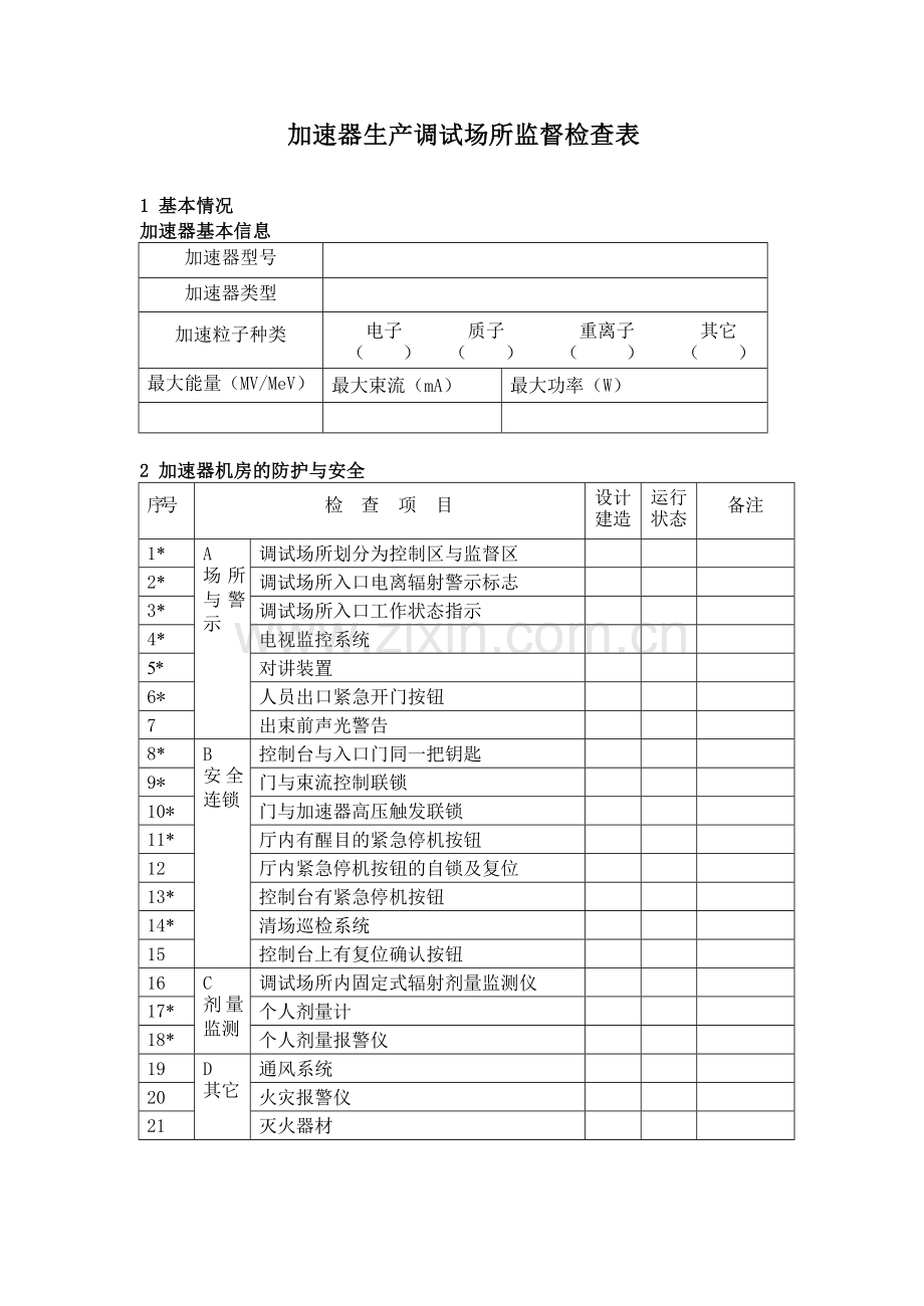 加速器生产调试场所监督检查技术程序(FZ2-3).doc_第2页