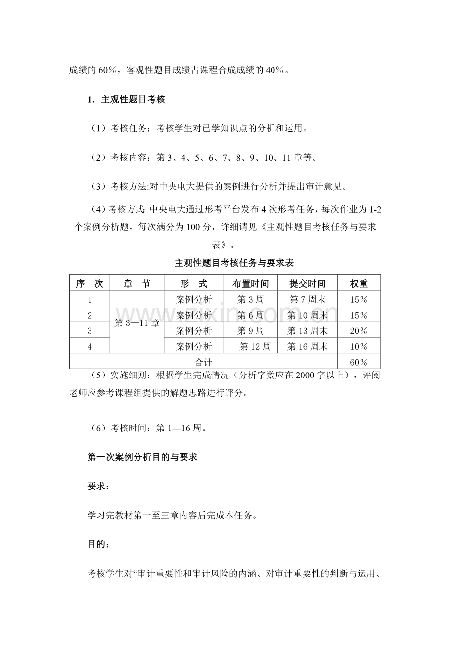 审计学课程基于网络考核改革方案.doc_第2页