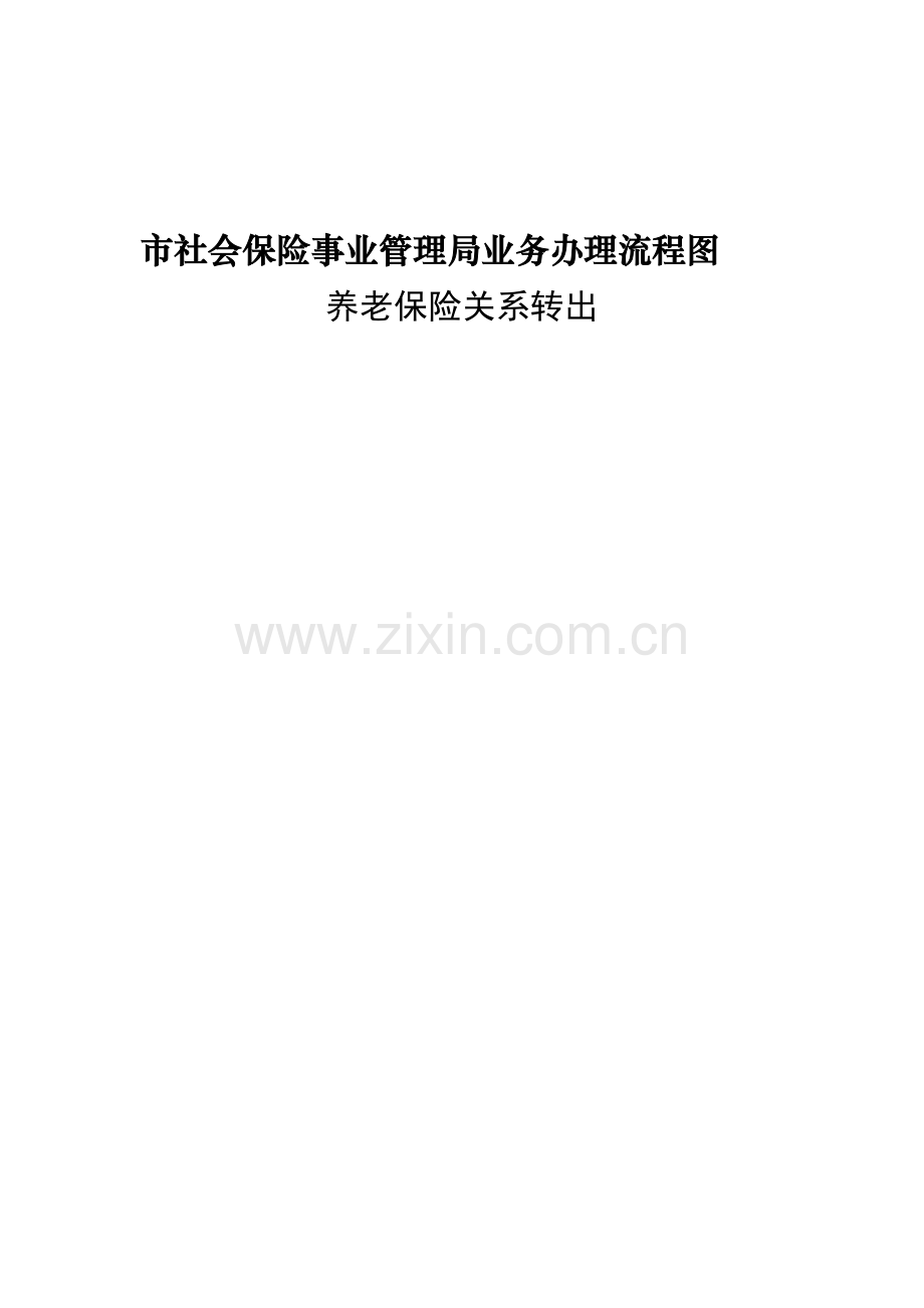 市社会保险事业管理局业务办理流程图.doc_第1页