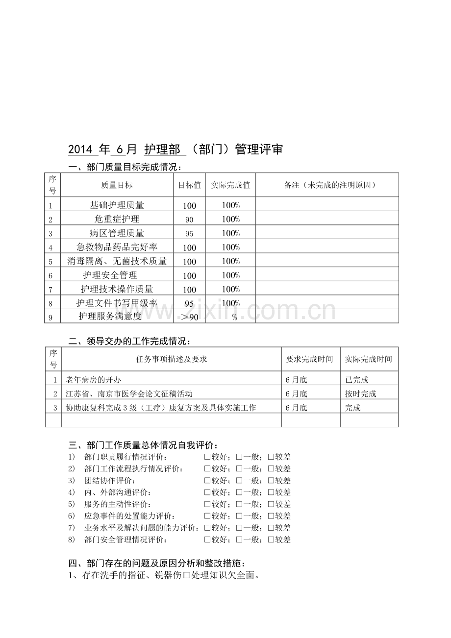 2014年6月管理评审报告.doc_第1页