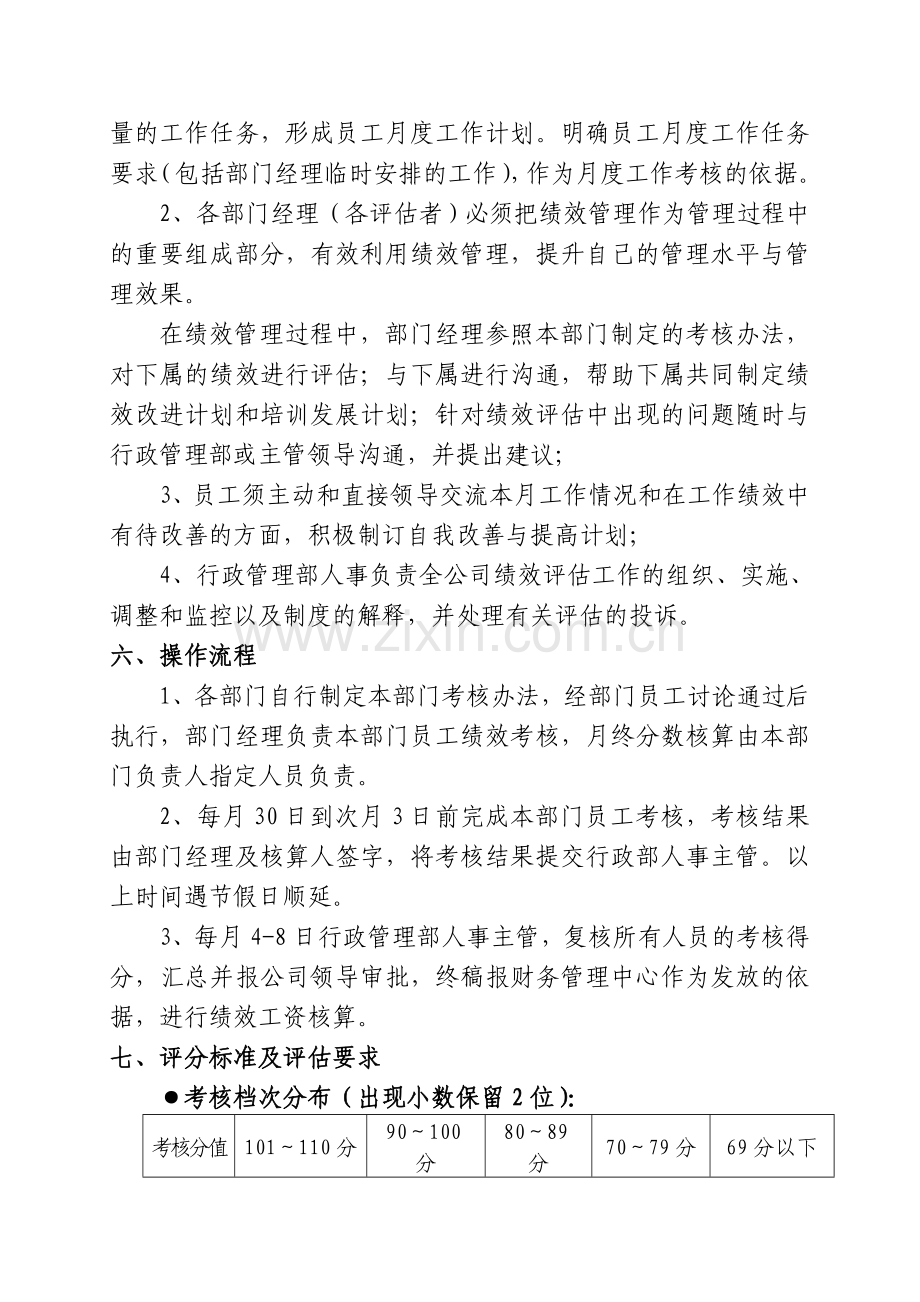 绩效考核办法统一暂行规定.doc_第2页