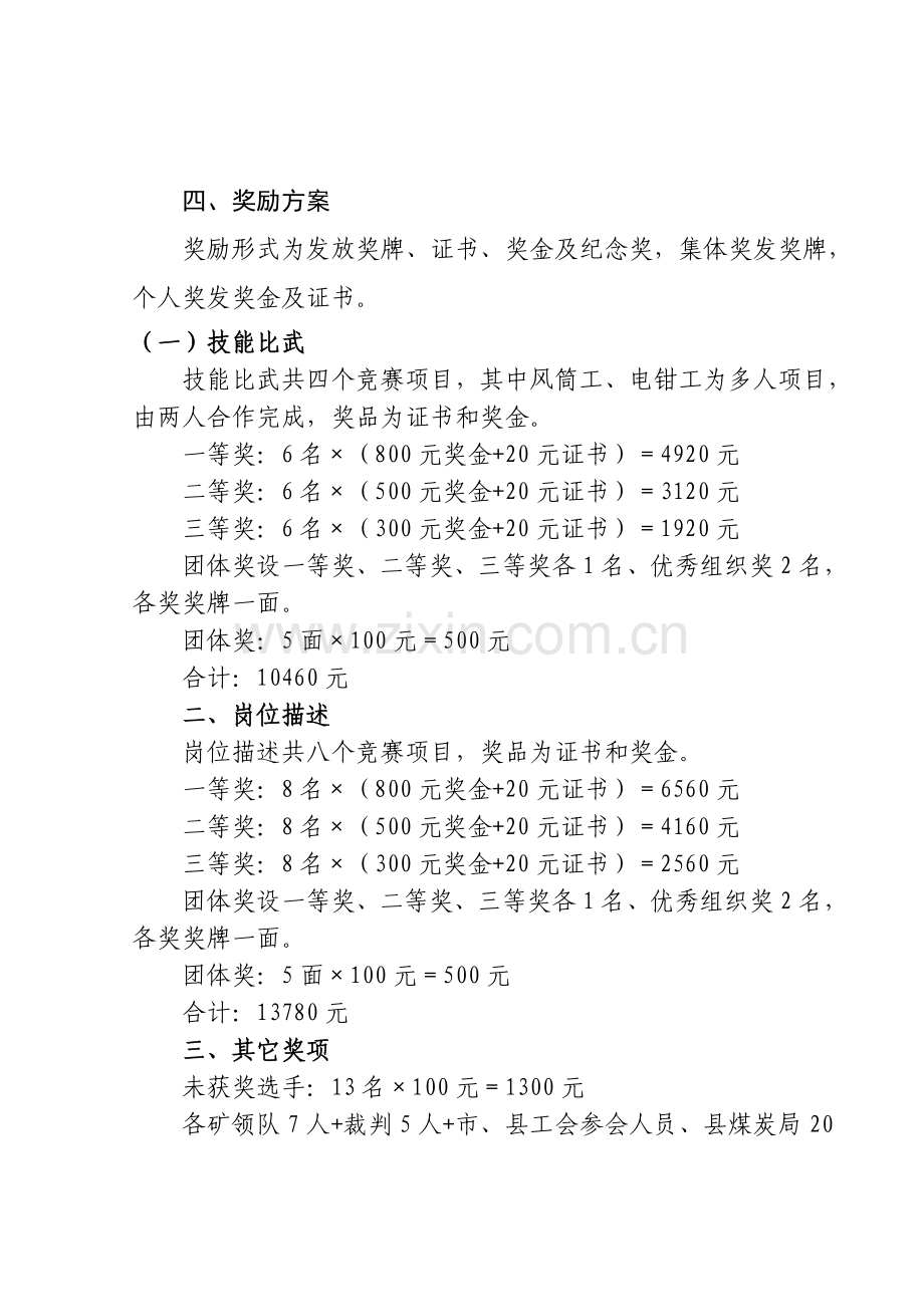 全县煤矿企业职工技术比武活动筹备方案.doc_第2页
