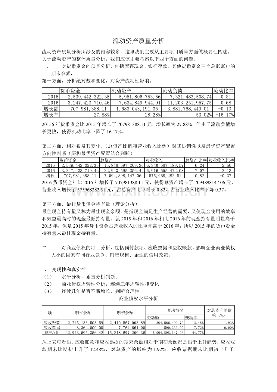 流动资产质量分析.doc_第1页