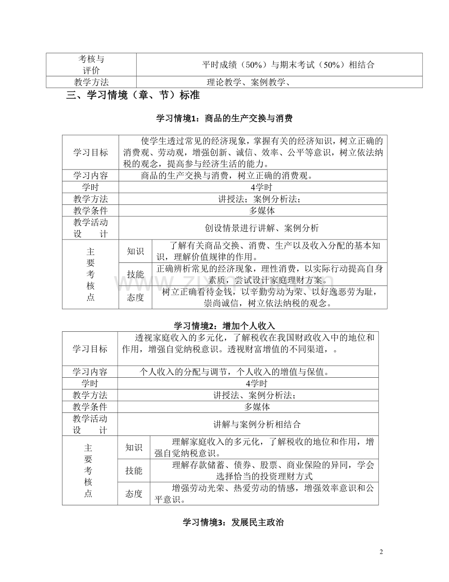 《经济政治与社会》课程标准.doc_第2页