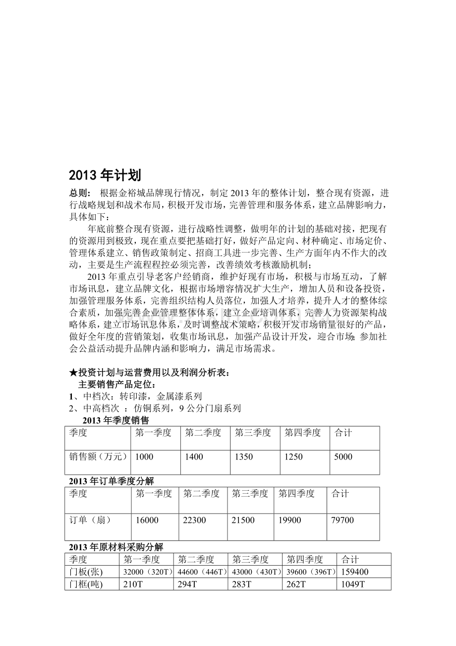2013年运营计划书(初稿).doc_第1页