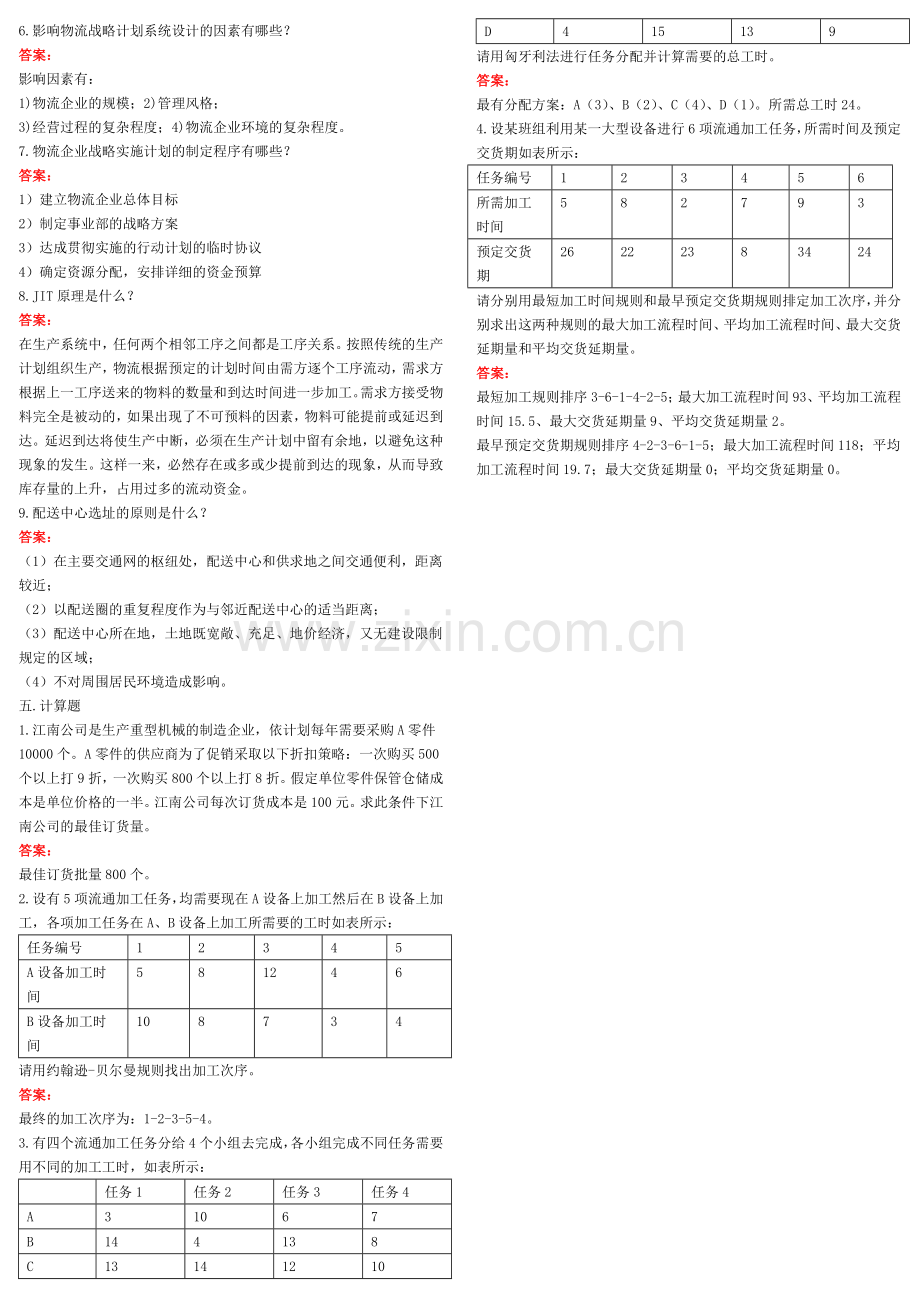 现代物流基础复习题.doc_第2页