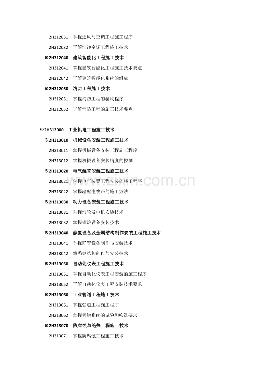 二建《机电工程管理与实务》2013考试大纲.doc_第2页