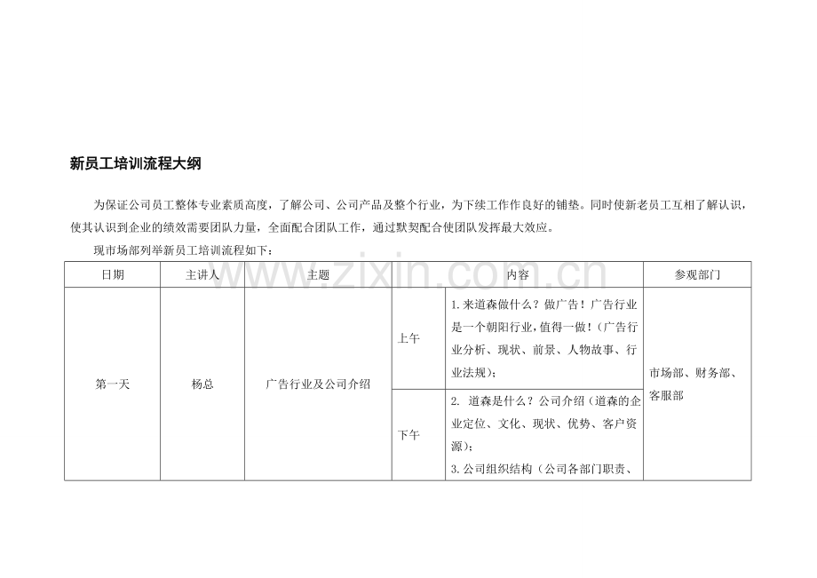 新员工培训流程大纲.doc_第1页