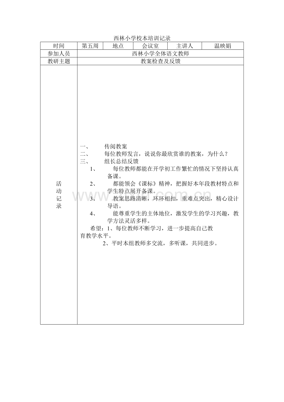 校本培训活动记录.doc_第2页