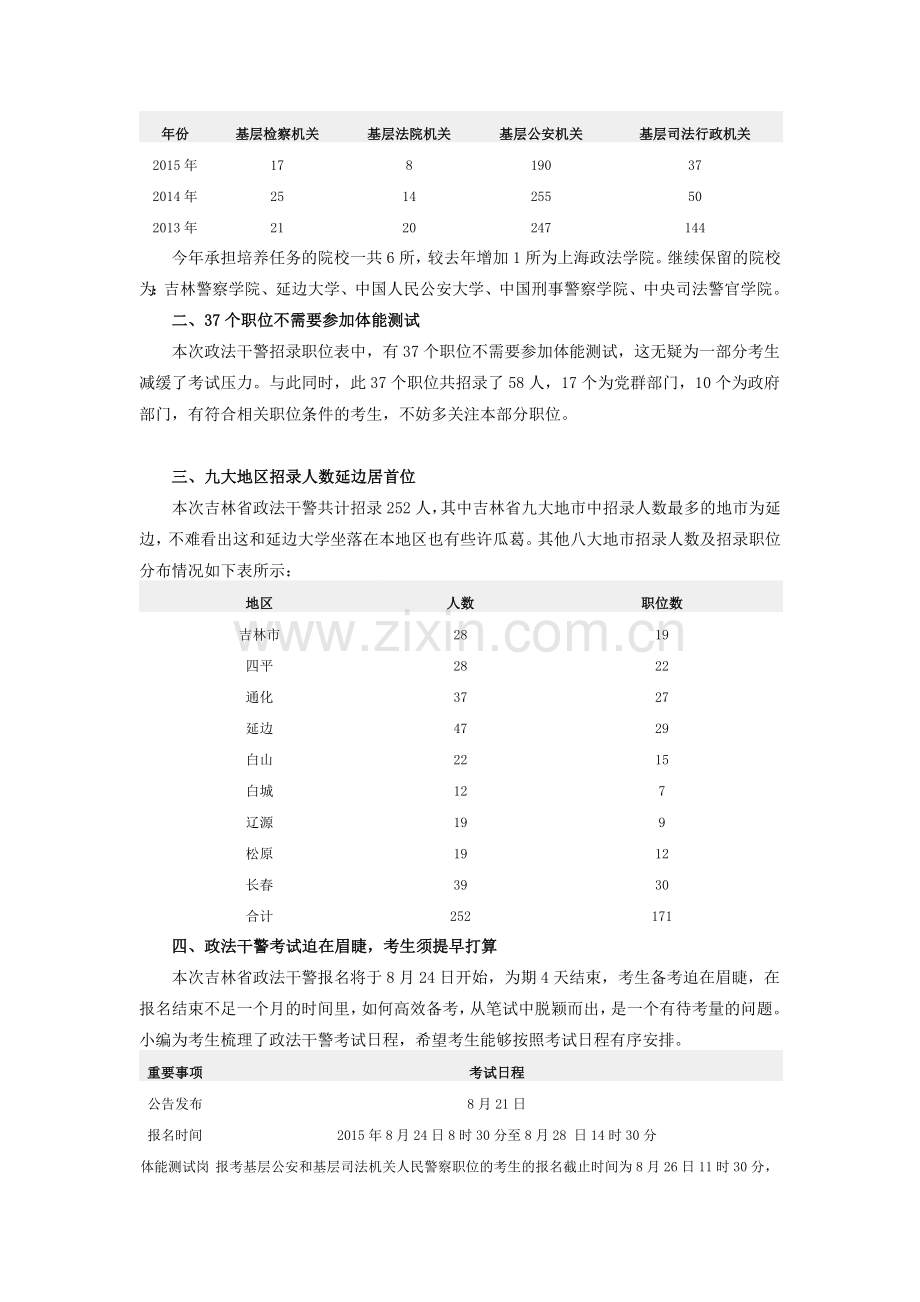 2015年吉林省政法干警招录职位分析.doc_第2页