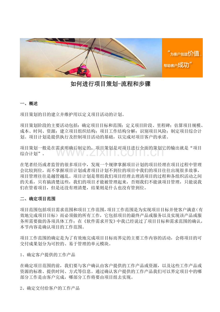 如何进行项目策划-流程和步骤.doc_第1页