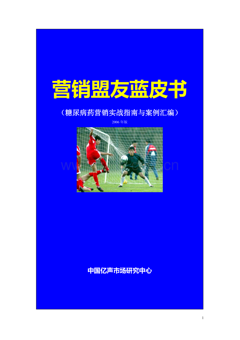 糖尿病市场操作手册(市场指导手册).doc_第1页
