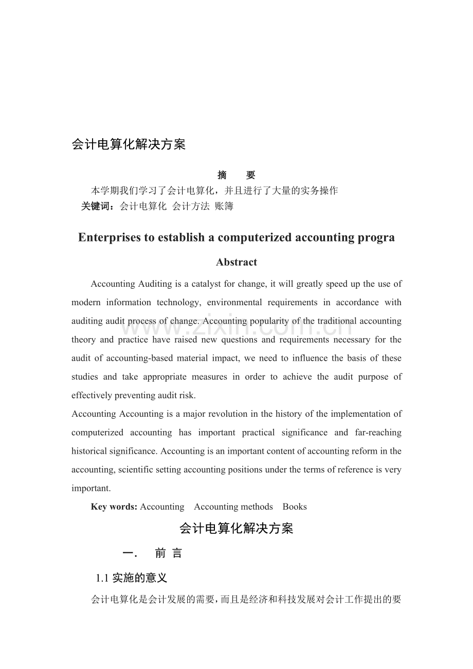 会计电算化解决方案.doc_第1页