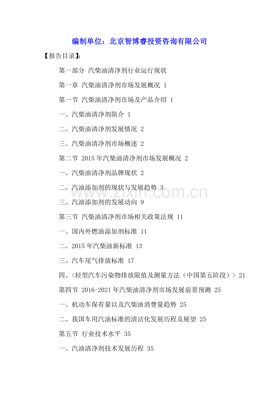 中国汽柴油清净剂行业投资分析及发展战略研究报告2016-2021年.doc_第2页