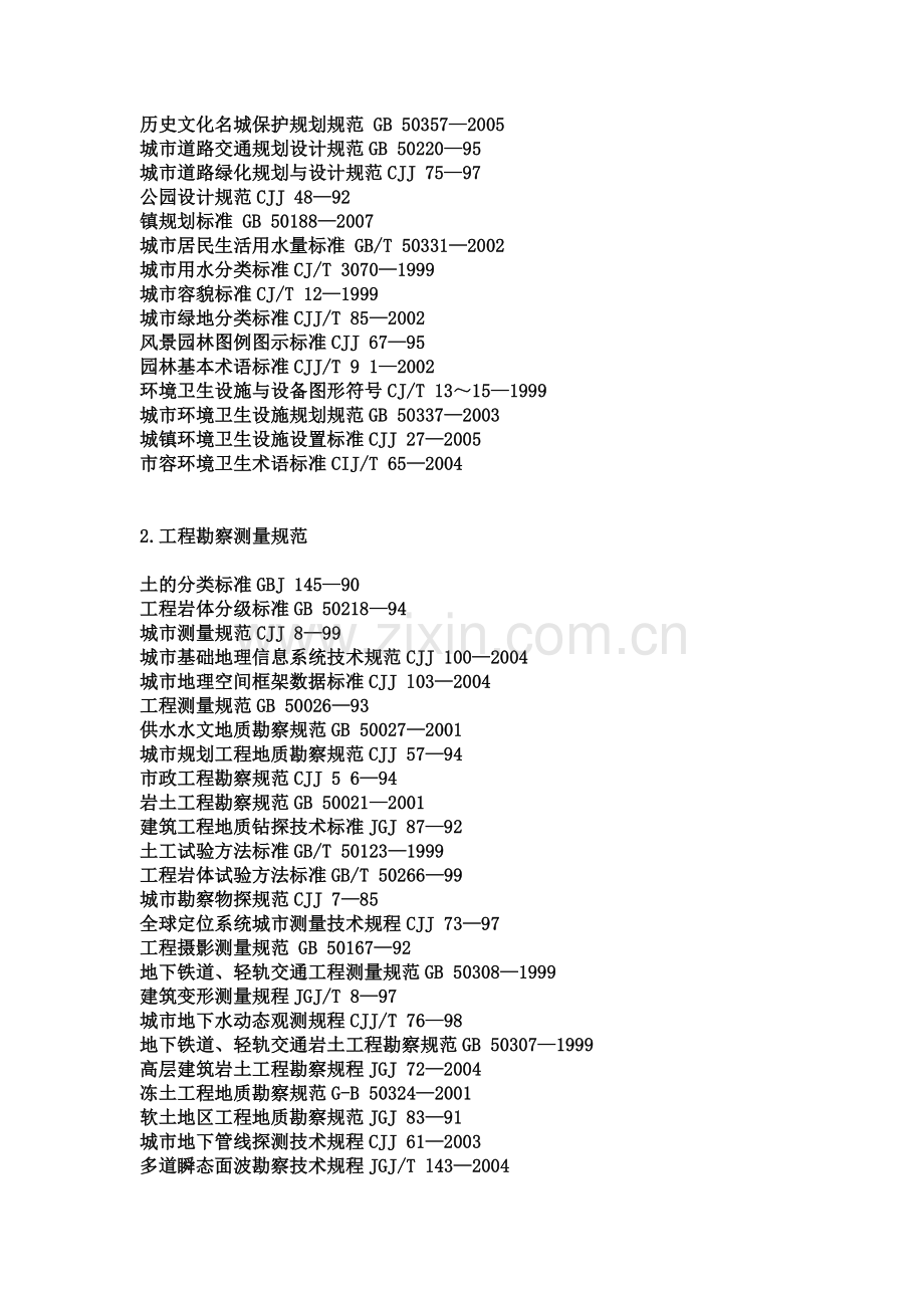 工程建设常用规范选编节选目录.doc_第2页