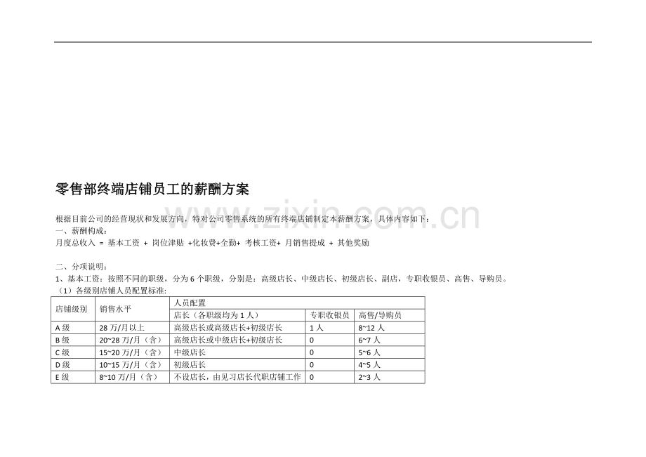 直营店铺薪酬方案.doc_第1页