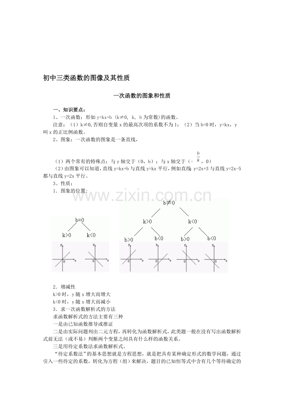 初中三类函数的图像及其性质.doc_第1页