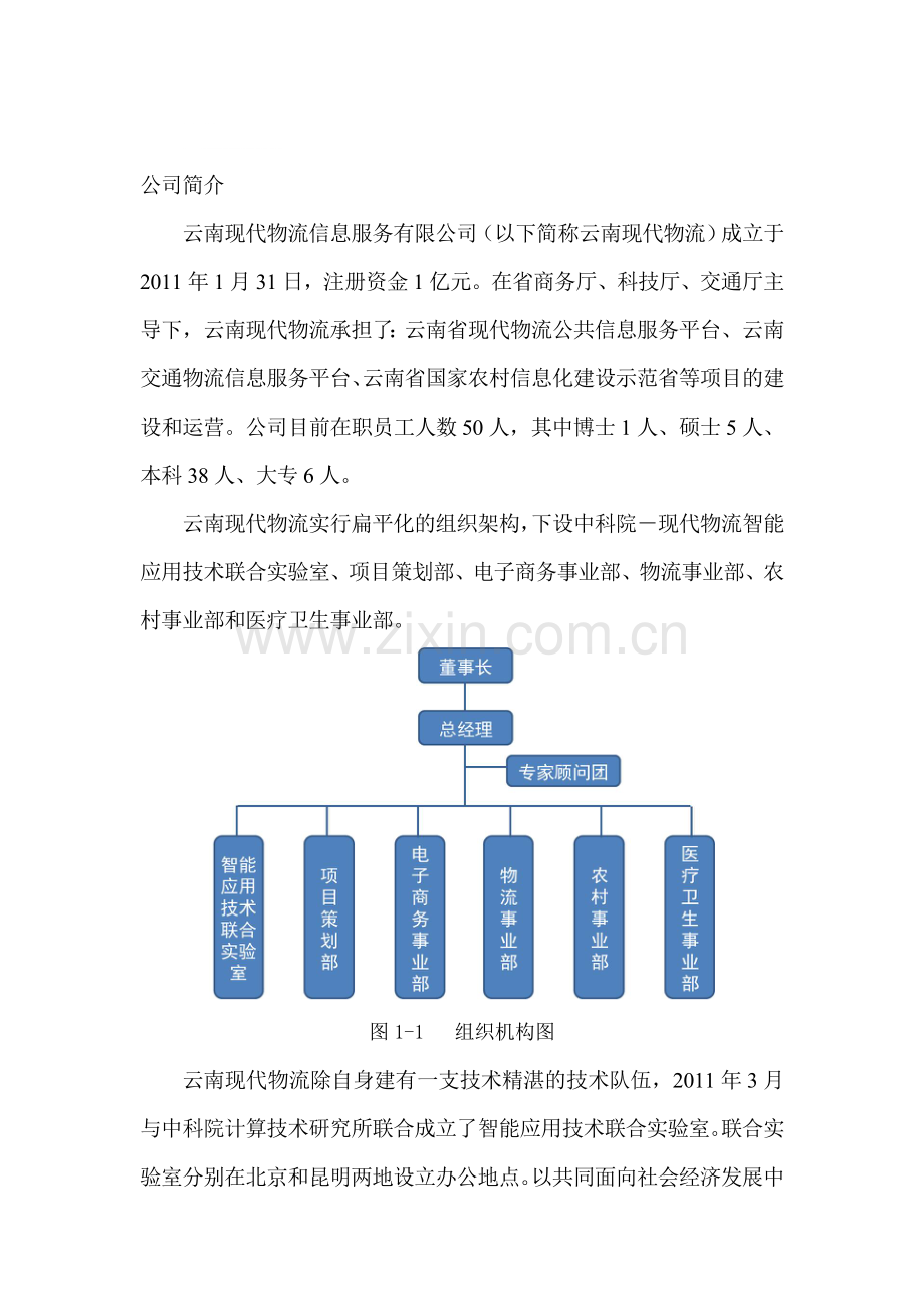 云南现代物流信息服务有限公司.doc_第1页