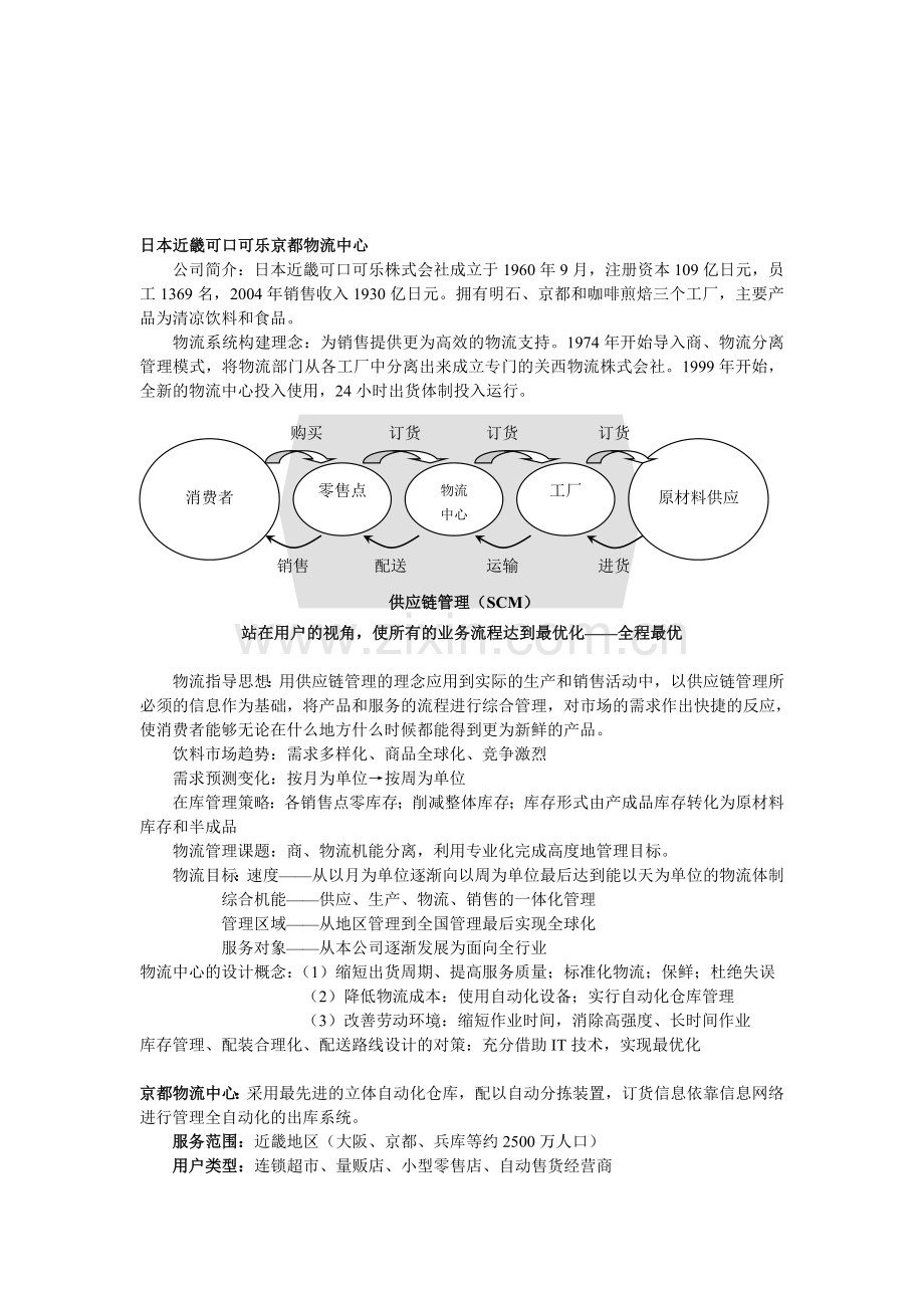 日本近畿可口可乐京都物流中心.doc_第1页