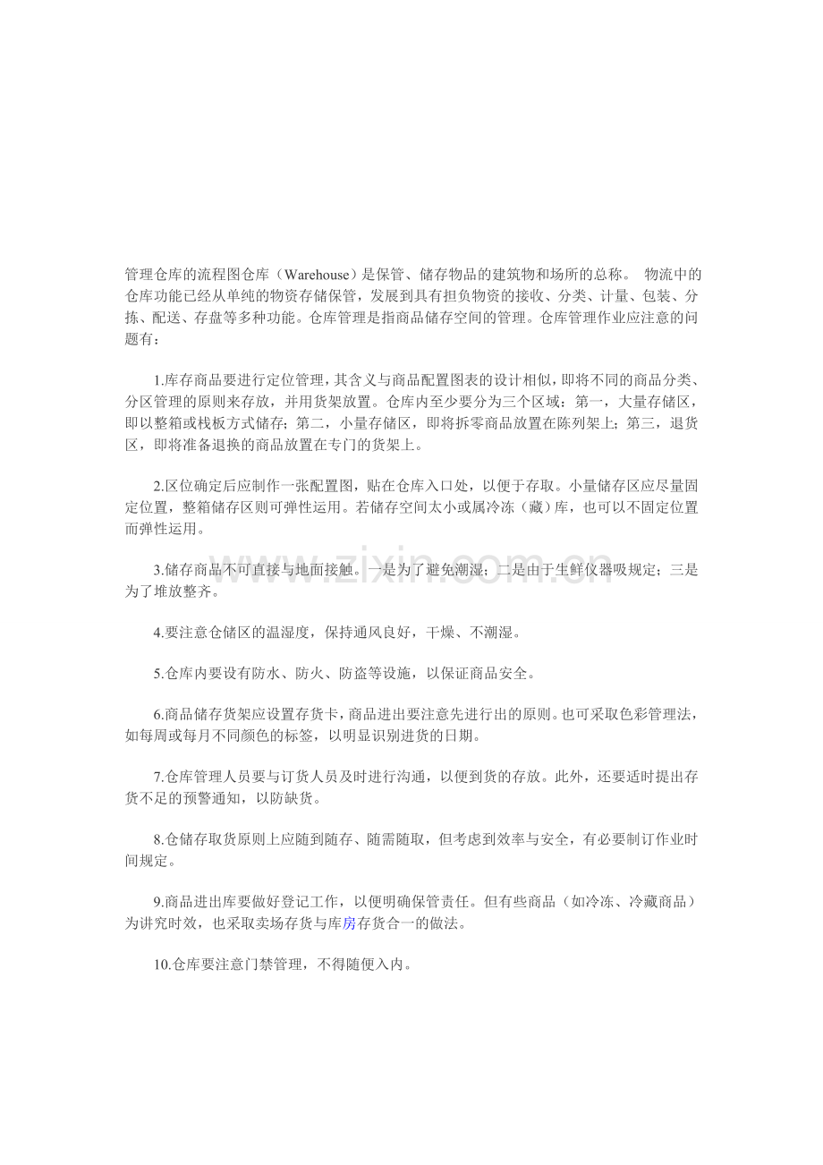 仓库管理仓库的流程图[1]1.doc_第1页