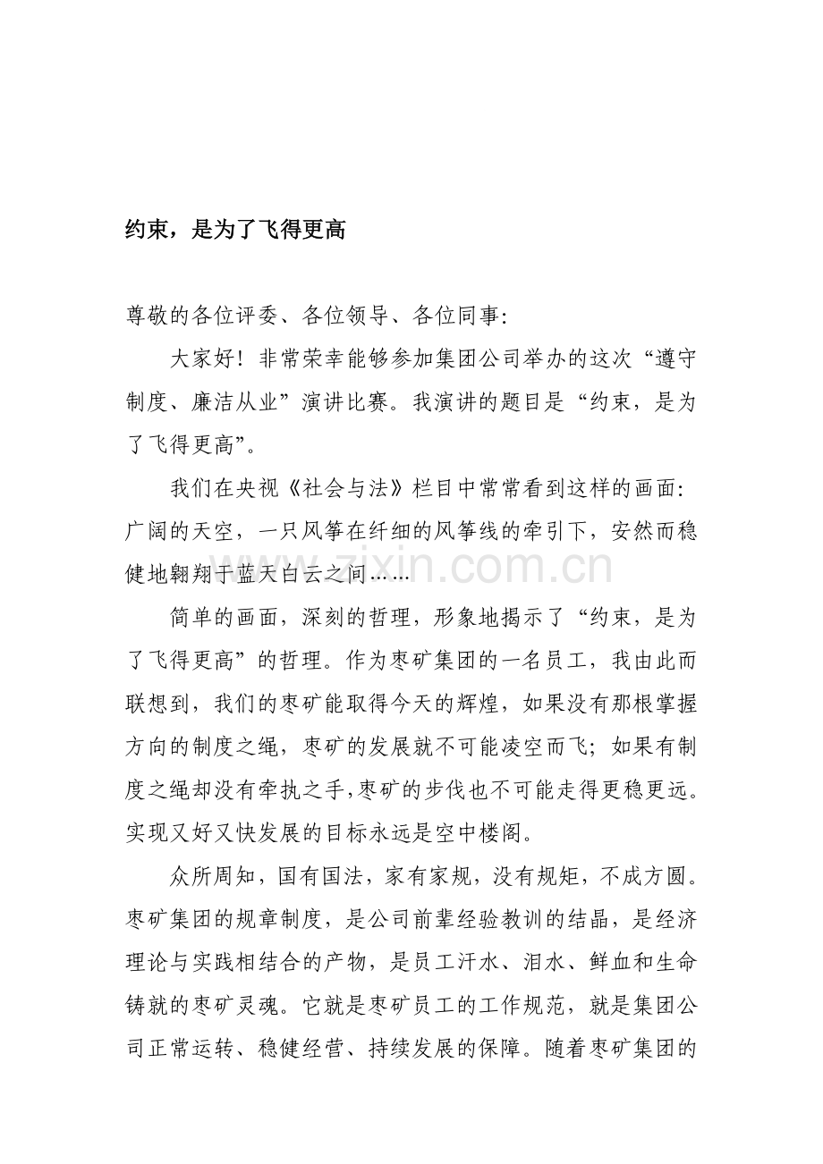 制度执行演讲稿.doc_第1页