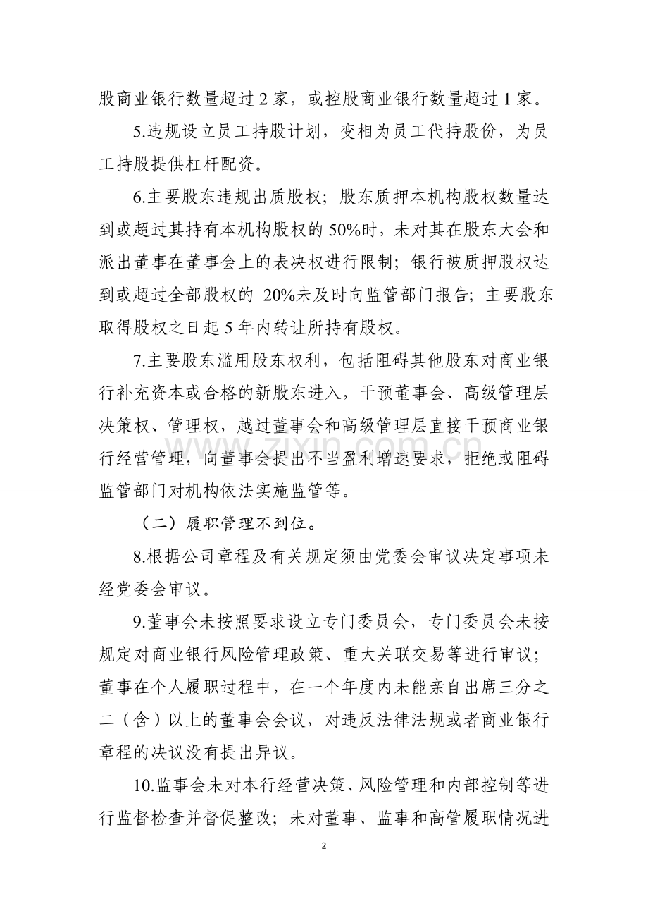 浙江辖内银行业经营管理负面清单(嘉银监转(2018)18号转发文附件).doc_第2页