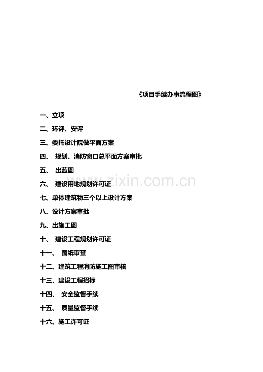 《项目手续办事流程图》.doc_第1页