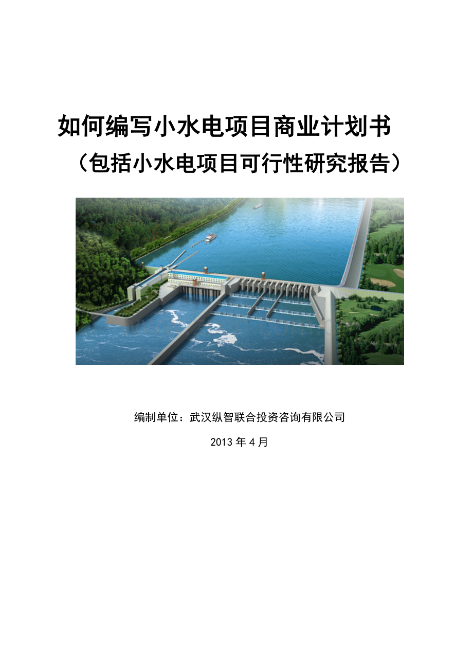 2013年优秀小水电项目商业计划书(可行性研究报告).doc_第1页