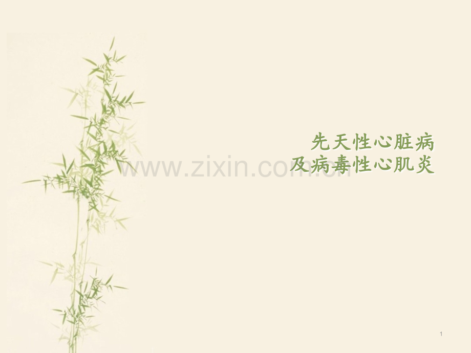 常见先天性心脏病及病毒性心肌炎.ppt_第1页