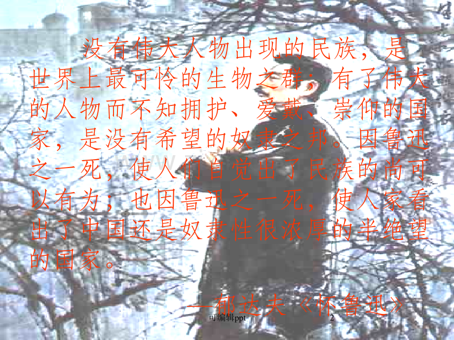 高中语文《灯下漫笔》1-新人教版选修中国现代诗歌散文欣赏.ppt_第2页