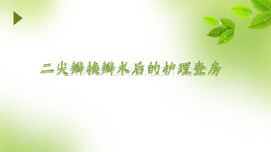 二尖瓣换瓣术后的护理查房.pptx_第1页