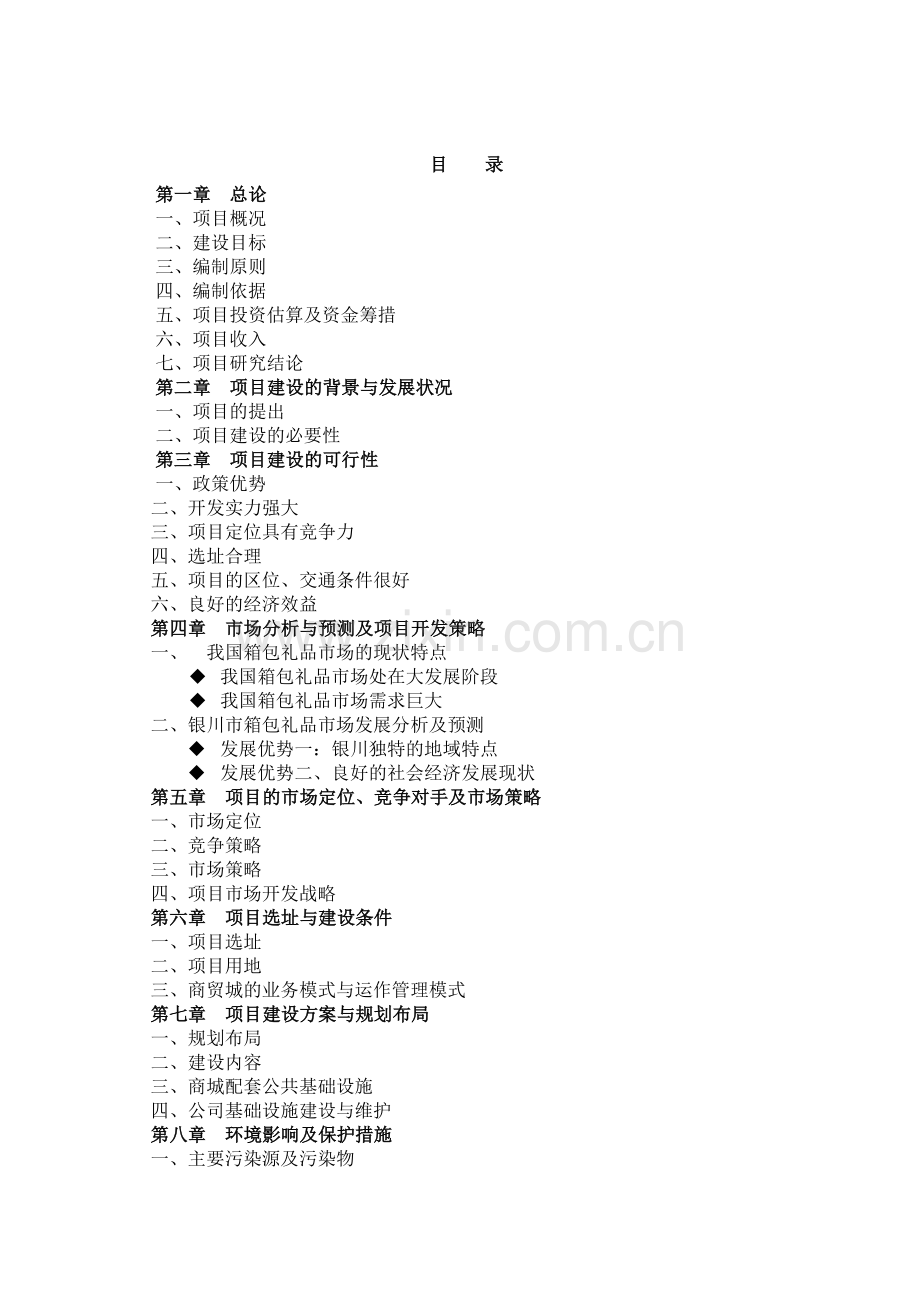 兴庆区胡商箱包礼品城可行性研究报告.doc_第2页