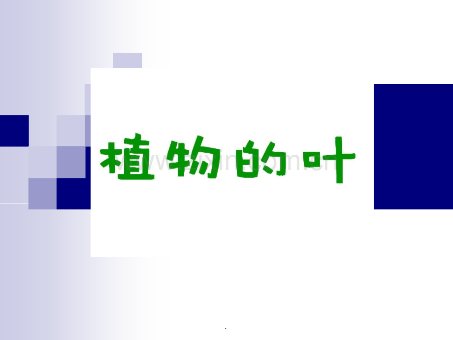 教科版-小学三年级上科学-《植物的叶》1.ppt_第1页
