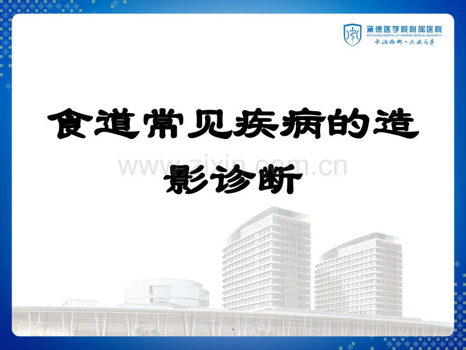 食道疾病造影表现.ppt_第1页