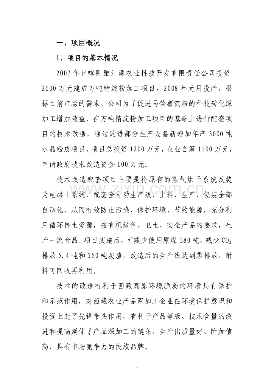 3000吨水晶粉皮可行性研究报告.doc_第2页